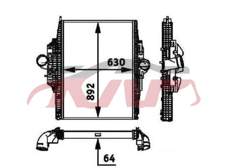 For Truck 608radiator&nbsp;&nbsp;, Radiator Auto Parts, Truck  Auto Lamps-