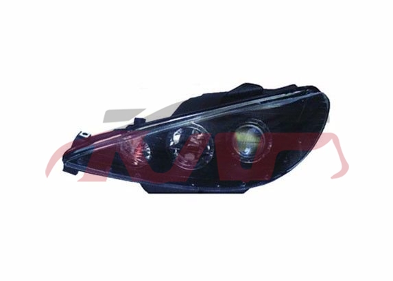 For Peugeot 831t11&nbsp;head Lamp Black)led&nbsp;, Peugeot  Auto Part, 206 Auto Parts-