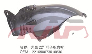 For Benz 493w221 2006-13&nbsp;inner Fender&nbsp;r  2216900830, Benz  Wheel Wells Liners, S-class Automotive Accessories-R  2216900830