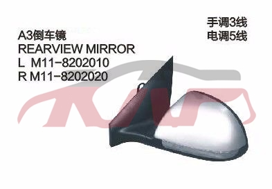 For Chery 519a3 M11,sedan&nbsp;door  Mirror&nbsp;m11-8202010   M11-8202020   M11-8202010-dq  M11-8202020-dq, Chery  Car Lamps, A  Accessories Price-M11-8202010   M11-8202020   M11-8202010-DQ  M11-8202020-DQ