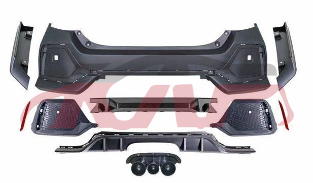For Honda 8562016 civic Fc1/7&nbsp;rear Bumper Assy&nbsp;, Civic Accessories, Honda   Car Body Parts-