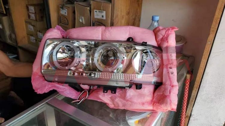 适用于丰田201990 款兰德酷路泽FJ82&nbsp;大灯 白底，改装款 国内款 FJ80&nbsp;, 丰田 汽车配件, 兰德酷路泽 汽车配件商店-