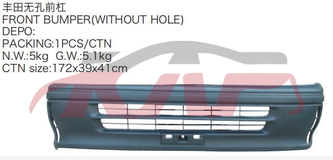 适用于丰田201994 海狮&nbsp;前保险杠 无孔&nbsp;, 海狮 汽车配件价格, 丰田 前保险杠总成-
