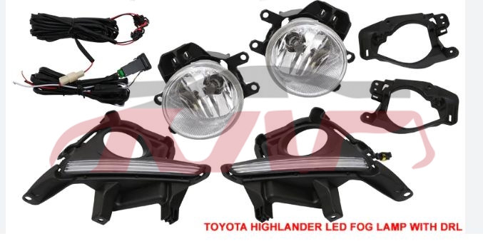 For Toyota 2452015-2017 Highlander&nbsp;fog Lamp Group&nbsp;, Highlander Car Pardiscountce, Toyota       Car Fog Light-