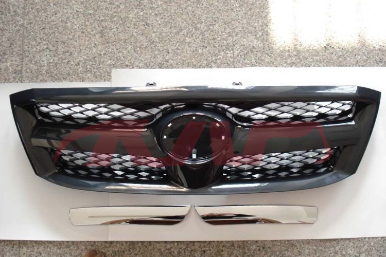 For Toyota 2342004 Hilux/vigo&nbsp;grille W/chrome Strip , Black&nbsp;53111-0k010, Toyota  Grille Guard, Hilux Car Accessorie-53111-0K010