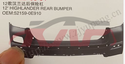 For Toyota 2462012-2014 Highlander&nbsp;rear Bumper&nbsp;52159-0e910   52119-0e923, Toyota   Automotive Parts, Highlander Auto Parts Catalog-52159-0E910   52119-0E923