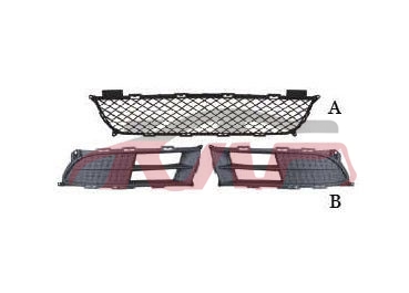 For Kia 15662005 Rio&nbsp;front Bumper Meshwork&nbsp;, Rio Automotive Parts, Kia  Front Guard-