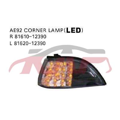 For Toyota 208191988-1991 Corolla Ee90/ae92&nbsp;corner Lamp&nbsp;r:81610-12390  L:81620-12390, Toyota  Car Parts, Corolla Auto Parts-R:81610-12390  L:81620-12390