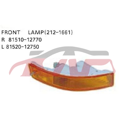 For Toyota 202731992-1994 Ae100&nbsp;turn Signal Lamp Ae101 1994&nbsp;r 81510-12770 L 81520-12750, Corolla Automobile Parts, Toyota  Car Parts-R 81510-12770 L 81520-12750