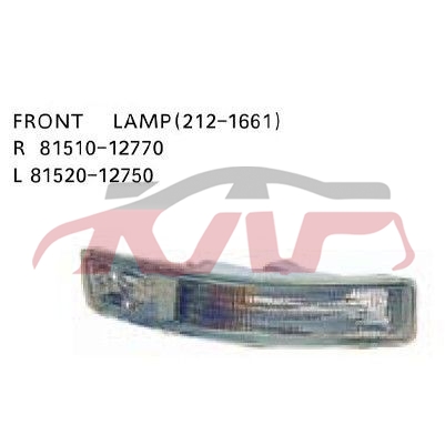 For Toyota 202731992-1994 Ae100&nbsp;turn Signal Lamp&nbsp;r 81510-12770 L 81520-12750, Toyota  Car Parts, Corolla Car Parts-R 81510-12770 L 81520-12750