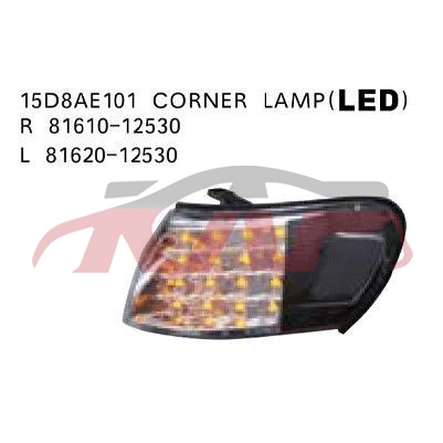 For Toyota 2034531995 Corolla  Ae101&nbsp;corner Lamp, Led,black&nbsp;r 81610-12530 L 81620-12530, Toyota  Auto Lamps, Corolla Auto Part-R 81610-12530 L 81620-12530