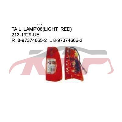 For Isuzu 13462004-2007 D-max&nbsp;tail Lamp&nbsp;r 8-97374665-2 L 8-97374666-2, D-max Auto Body Parts Price, Isuzu  Auto Lamp-R 8-97374665-2 L 8-97374666-2