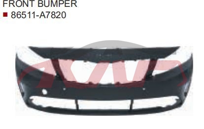 For Kia 31052016 Cerato/k3&nbsp;front Bumper&nbsp;86511-a7820    86511-a7800, Kia  Auto Lamp, Cerato/k3 Auto Parts Prices-86511-A7820    86511-A7800