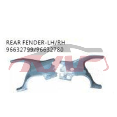 For Chevrolet 22102007-2012 Epica&nbsp;rear Fender&nbsp;l 96632799 R 96632780, Epica Auto Parts Catalog, Chevrolet  Mud Guard For Car-L 96632799 R 96632780