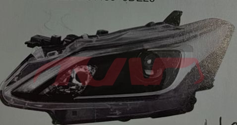 适用于丰田2017 威驰&nbsp;前大灯 高配 黑&nbsp;R 81110-0DE20  L 81150-0DE20, 丰田 汽车配件, 威驰 汽车配件-R 81110-0DE20  L 81150-0DE20