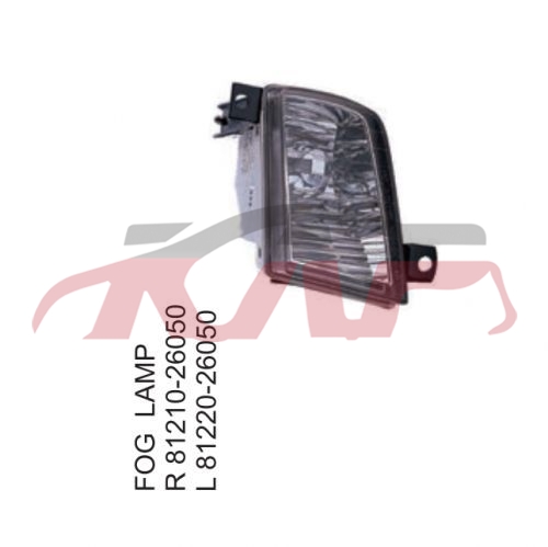 For Toyota 12132000 Hiace&nbsp;fog Lamp&nbsp;r 81210-26050 L 81220-26050, Hiace Auto Parts Prices, Toyota  Car Lamps-R 81210-26050 L 81220-26050