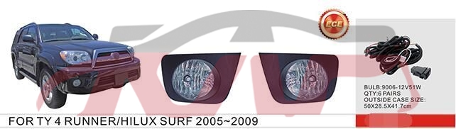 For Toyota 2022151997-1998 4runner&nbsp;fog Lamp Cover&nbsp;, Toyota  Auto Lamp, 4runner Auto Part Price-