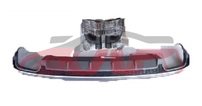 For Audi 10572016-2018 A6 C7pa&nbsp;rear Lip Tail Throat Kit&nbsp;, Audi   Automotive Accessories, A6 Car Accessorie-