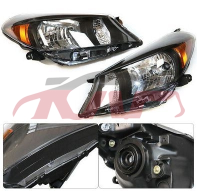 For Toyota 5412012-2014  Vitz Usa&nbsp;head Lamp, Usa Black&nbsp;, Toyota  Auto Lamps, Yaris Auto Parts Catalog-