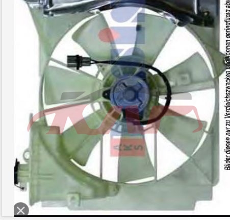 For Toyota 4122003-2004 Yaris&nbsp;electronic Fan Assemby&nbsp;167110j020, Toyota  Auto Electric Fan, Yaris Car Accessorie-167110J020