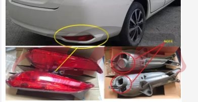 For Toyota 18392019 Vios&nbsp;rear Bumper Lamp One With A Hole, One Without&nbsp;l 81480-0d170 R 81490-0d170, Vios List Of Auto Parts, Toyota  Auto Lamp-L 81480-0D170 R 81490-0D170