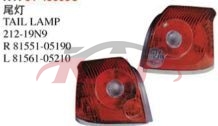 For Toyota 23432006-2007  Avensis&nbsp;tail Lamp&nbsp;212-19n9,r81551-05190,l81561-05210, Avensis Auto Parts Shop, Toyota  Auto Part-212-19N9,R81551-05190,L81561-05210