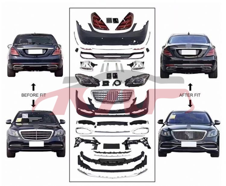 适用于奔驰W222 升级迈巴赫改装包围 , 奔驰 汽车配件, S级 汽车配件-