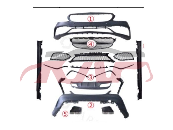 For Benz 1234w205 19-21&nbsp;refit Kit&nbsp;, Benz  Car Parts, C-class Car Parts Discount-