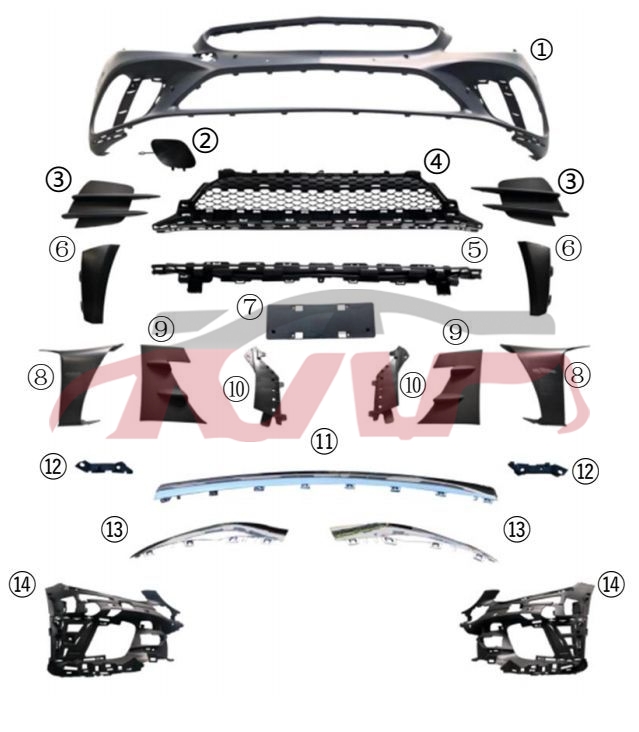 For Benz 1234w205 19-21&nbsp;refit Kit&nbsp;, C-class Car Parts, Benz  Car Parts-