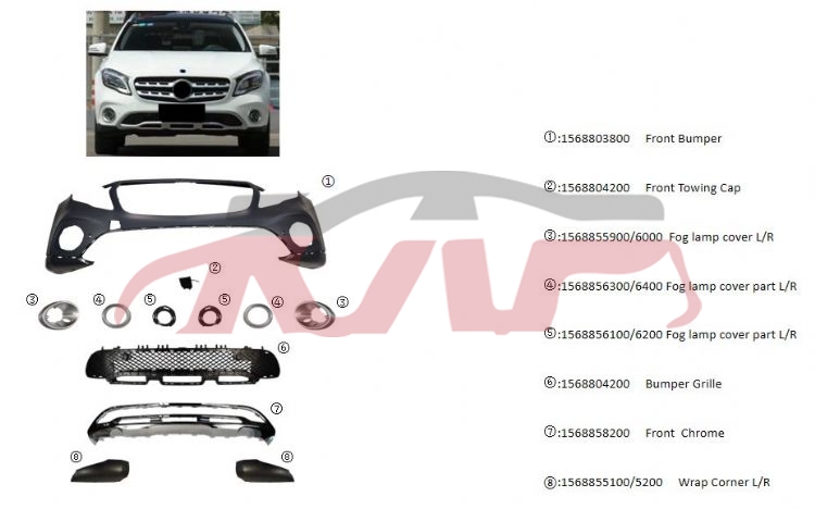 For Benz 1184x156&nbsp;refit Kit&nbsp;, Benz  Car Parts, Gla Auto Parts-