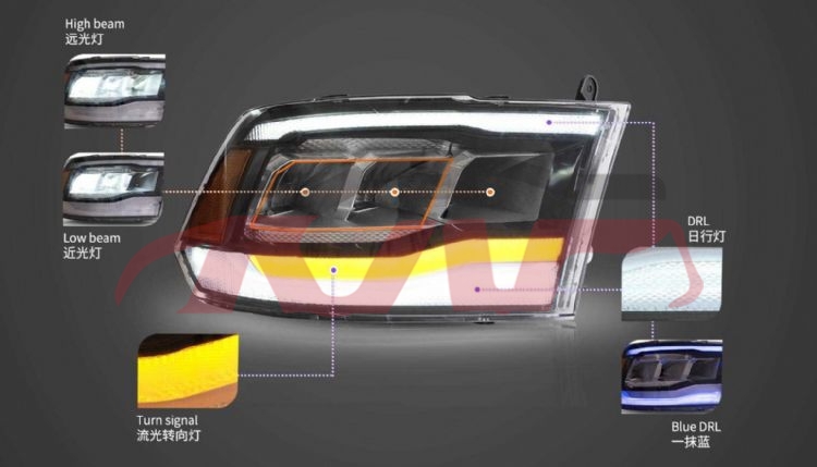 For Dodge 21152013-2018 1500 Classic&nbsp;head Lamp&nbsp;, Ram Car Parts Shipping Price, Dodge  Headlight-