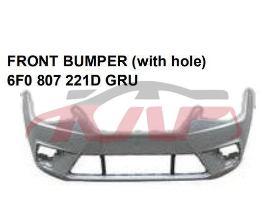 For V.w. 23202017-2019 Seat Leon&nbsp;front Bumper&nbsp;6f0807221dgru, Seat Car Accessories, V.w.  Auto Lamps-6F0807221DGRU