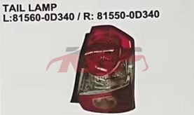 For Toyota 24502012 Etios&nbsp;tail Lamp&nbsp;l 81560-0d340, R 81550-0d340, Etios Basic Car Parts, Toyota   Automotive Parts-L 81560-0D340, R 81550-0D340