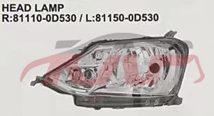 For Toyota 24502012 Etios&nbsp;head Lamp&nbsp;81110-0d530, 81150-0d530, Etios Car Parts Shipping Price, Toyota  Auto Part-81110-0D530, 81150-0D530