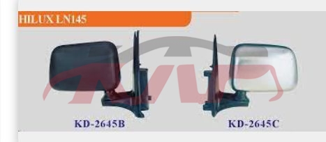 适用于丰田201998-2004 兰德酷路泽 FJ100&nbsp;倒车镜LN45,黑色&nbsp;87910-35470 87940-35790 87910-35470 87940-35790, 兰德酷路泽 汽车配件, 丰田 汽车配件-87910-35470 87940-35790 87910-35470 87940-35790