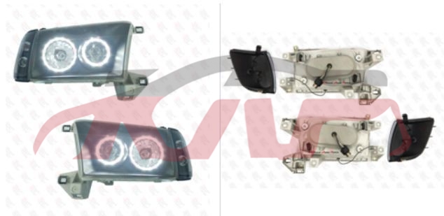 For Toyota 1079surf 4runner&nbsp;head Lamp&nbsp;, Toyota  Head Light, Hilux Car Accessorie Catalog-