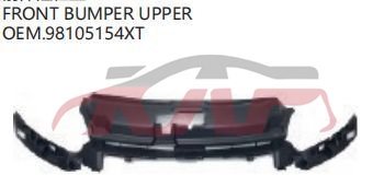 For Peugeot 2466208  2015-2019&nbsp;front Bumper&nbsp;98105154xt, Peugeot  Front Bumper Cover, 208 List Of Car Parts-98105154XT