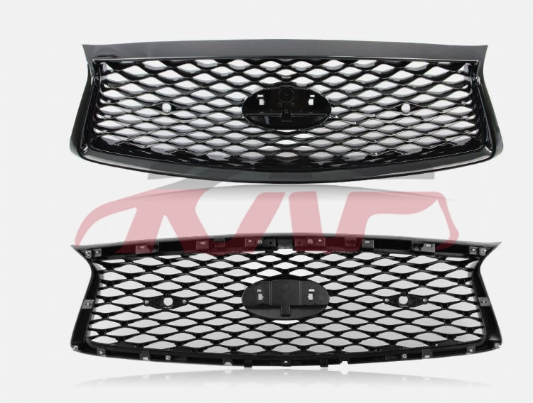 For Infiniti 21302018-2023 Q50&nbsp;grille Black Inside, W/carbon Fibe Stripe, W/2 Holes(w/radar Hole&w/o Camera Hole) , W/o Emblem&nbsp;62310-6hh0c, Infiniti  Auto Grills, Q50 Car Parts? Price-62310-6HH0C