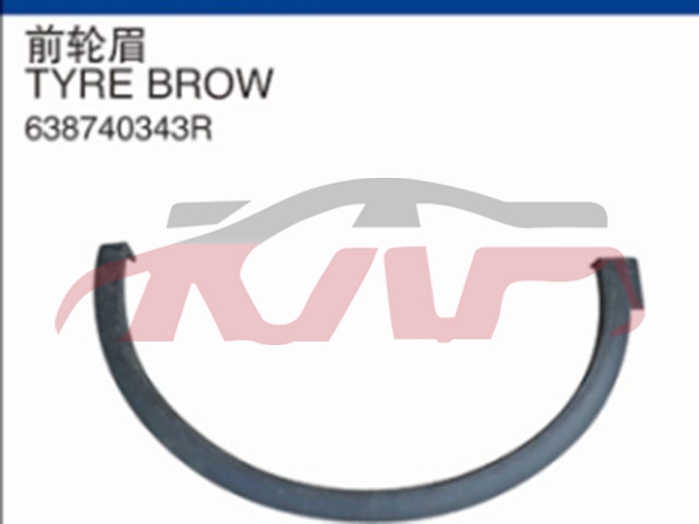 For Renault 2932kadjar 2015&nbsp;front Flare Fender&nbsp;l:638740343r R:638754929r, Kadjar Car Accessorie, Renault  Auto Part-L:638740343R R:638754929R