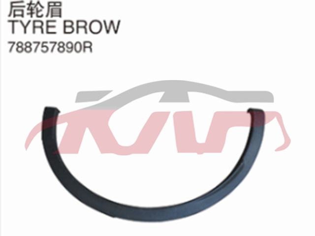 For Renault 2932kadjar 2015&nbsp;rear Flare Fender&nbsp;l:788757890r R:788742123r, Renault  Auto Part, Kadjar Auto Part-L:788757890R R:788742123R