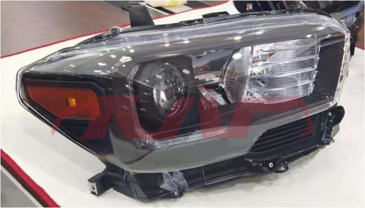 For Toyota 8212016-2020 Tacoma&nbsp;head Lamp Full Black Case W/led&nbsp;r  81110-04280   L 81150-04280, Toyota  Stard Halogen Headlight, Tacoma Car Parts Catalog-R  81110-04280   L 81150-04280