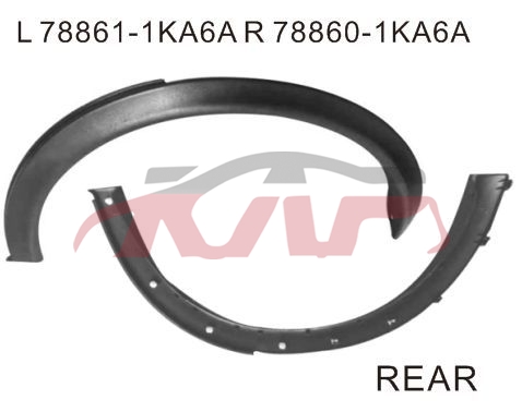 For Nissan 15102015 Juke&nbsp;front Flare Fender&nbsp;l:63861-1ka6a  R:63860-1ka6a, Nissan  Auto Part, Juke  Auto Parts Manufacturer-L:63861-1KA6A  R:63860-1KA6A