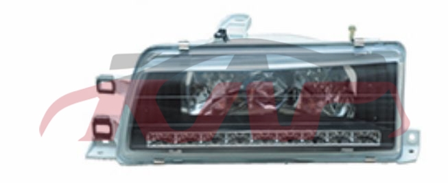 For Toyota 208191988-1991 Corolla Ee90/ae92&nbsp;head Lamp Modify Crystal &black W/led&nbsp;, Toyota  Car Lamp, Corolla Auto Body Parts Price-