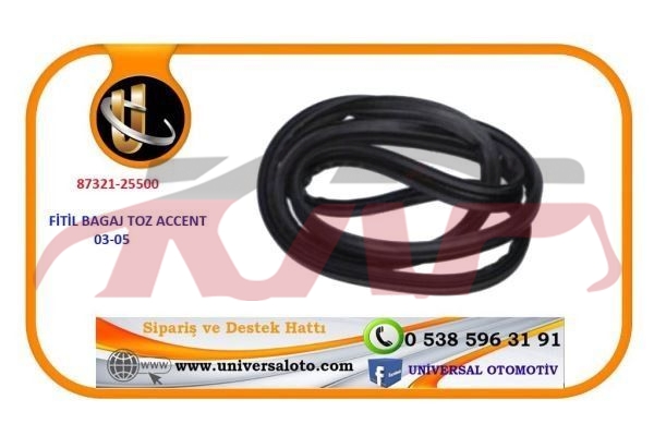 For Part Market3072trank Weatherstrip&nbsp;accent 03 05 Weather Strip&nbsp;87321-25500, Dpjcp Automotive Parts, Part Market Auto Part-87321-25500