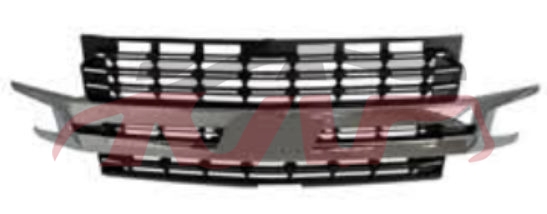 For Chevrolet 29902019-2022 Silverado&nbsp;grille  Black  /chrome&nbsp;84493304, Silverado Car Accessories Catalog, Chevrolet  Grills-84493304