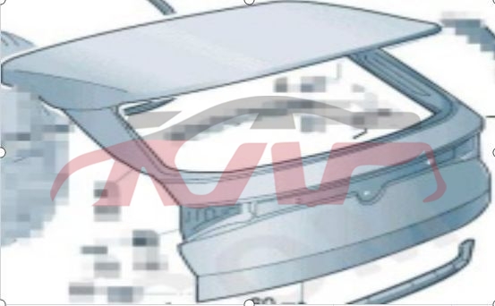 For V.w. 2962id4x&nbsp;rear  Hatch  Cover&nbsp;11d827025, V.w.  Car Lamps, Id  Car Accessories-11D827025
