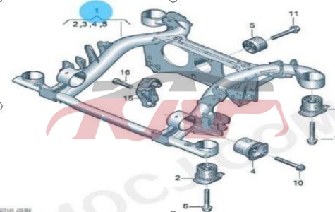 For V.w. 2963id6&nbsp;subframe  Assembly&nbsp;1ed505235k, V.w.  Auto Lamps, Id  Auto Parts Catalog-1ED505235K