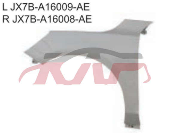 For Ford 25722019 Focus 4d&nbsp;fender&nbsp;l  Jx7b-a16009-ae  R  Jx7b-a16008-ae, Focus Car Accessories Catalog, Ford   Car Body Parts-L  JX7B-A16009-AE  R  JX7B-A16008-AE