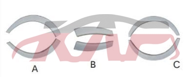 For Toyota 2572005 Hiace&nbsp;wheel Eyebrow, Write&nbsp;, Toyota  Auto Part, Hiace Car Accessories-