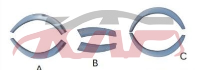 For Toyota 2572005 Hiace&nbsp;car Tires Eyebrow, Chrome&nbsp;, Hiace Auto Parts Prices, Toyota  Auto Part-